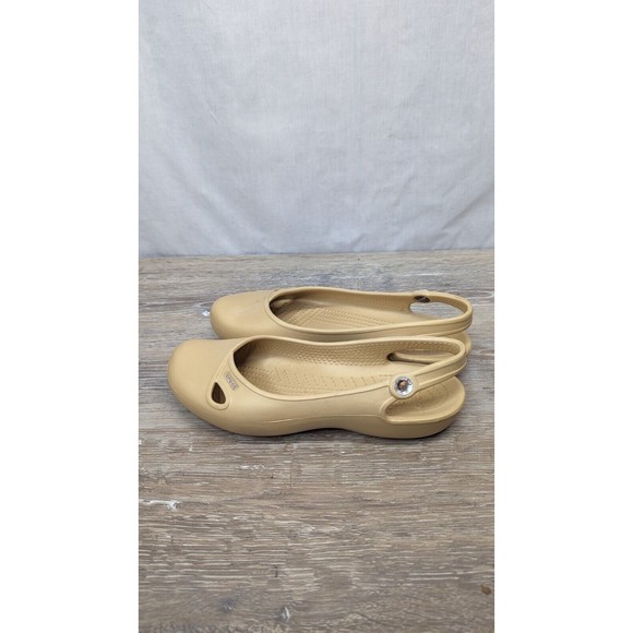 Crocs Size 9 Women's Olivia Slingback Cutout Embellished Casual Flats - Picture 5 of 6